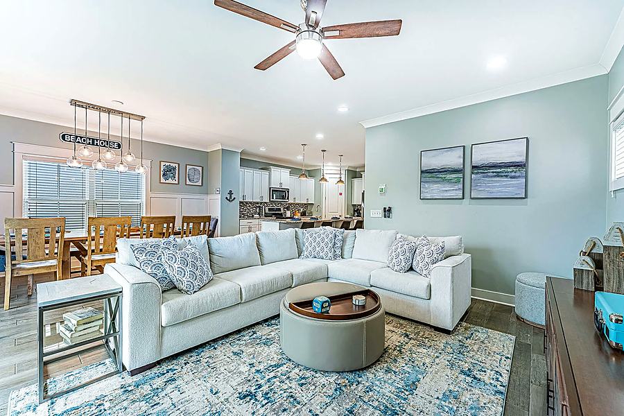 Open plan living room