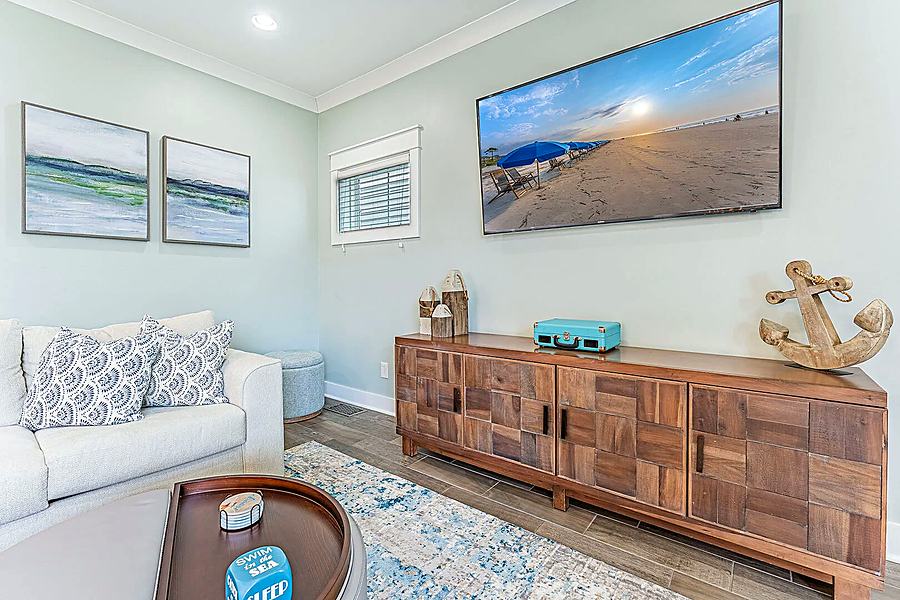 Living room television wall